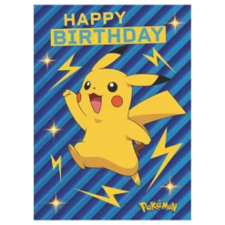 Födelsedagskort Pokémon Pikachu