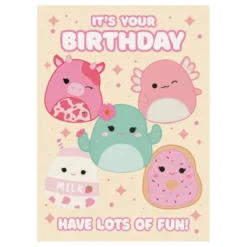 Födelsedagskort Squishmallows