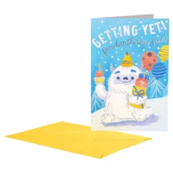 Födelsedagskort Yeti Birthday
