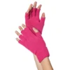 Fingerlösa Vantar Neonrosa
