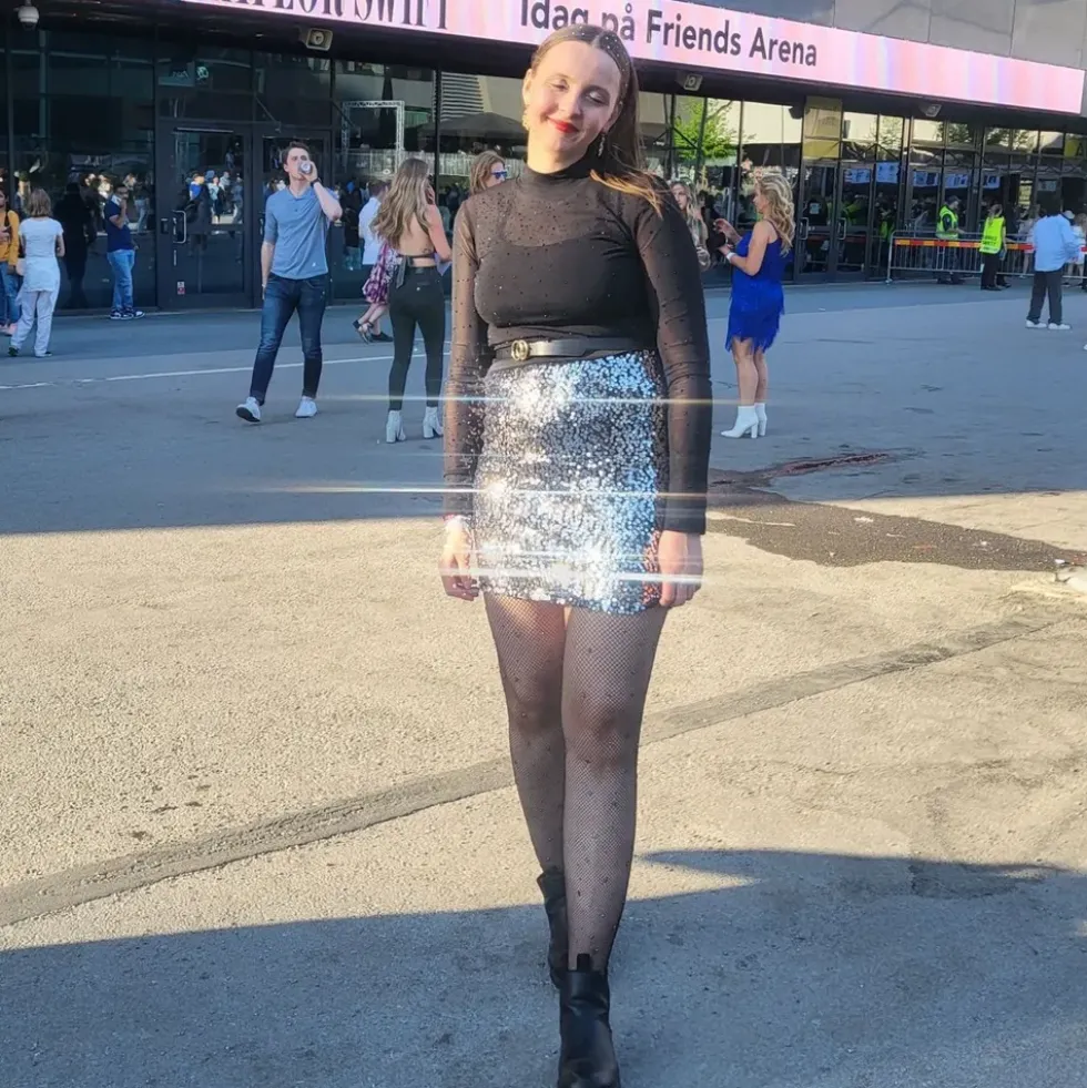 Fishnet Strumpbyxor med Strass Deluxe