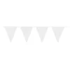 Flagbanner Glitter Vit