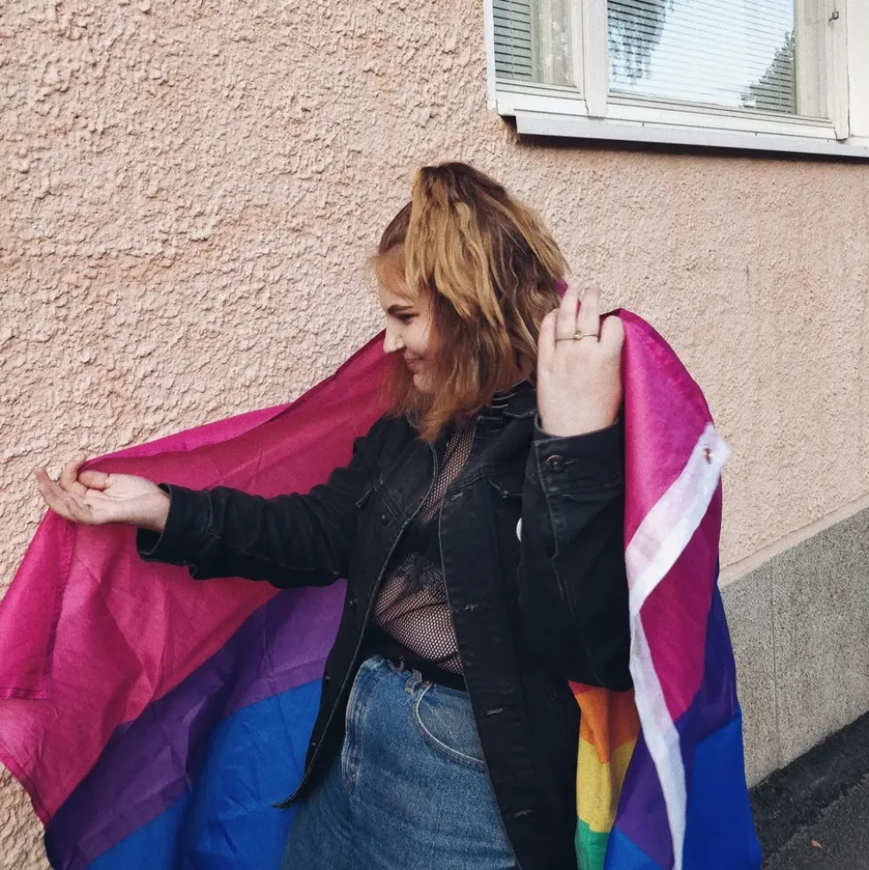 Flagga Bisexuell