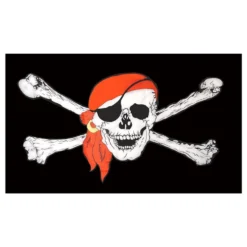 Flagga Jolly Roger med Scarf