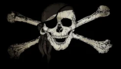 Flagga Jolly Roger med Scarf