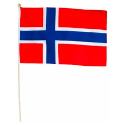 Flagga på Pinne Norge