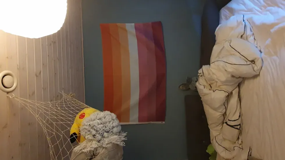 Flagga Sunset Lesbian