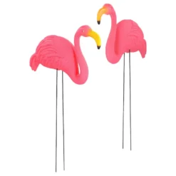 Flamingos Trädgårdsdekoration