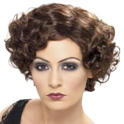 Flirty Flapper Brun Peruk