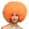 Fluffig Neonorange Peruk
