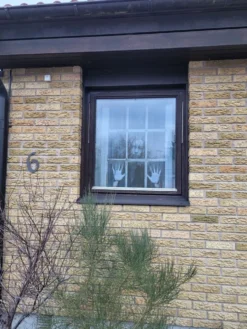 Fönsterdekoration Kvinna