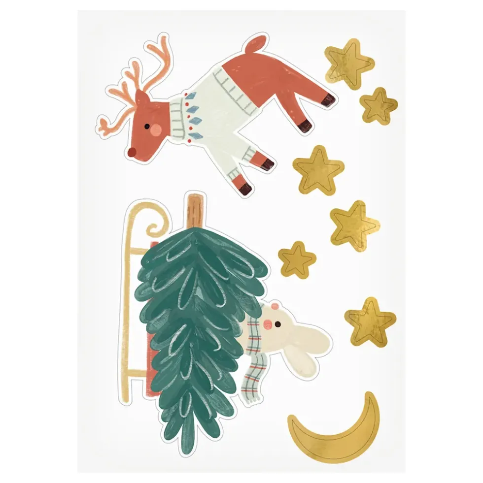 Fönsterstickers Julmotiv