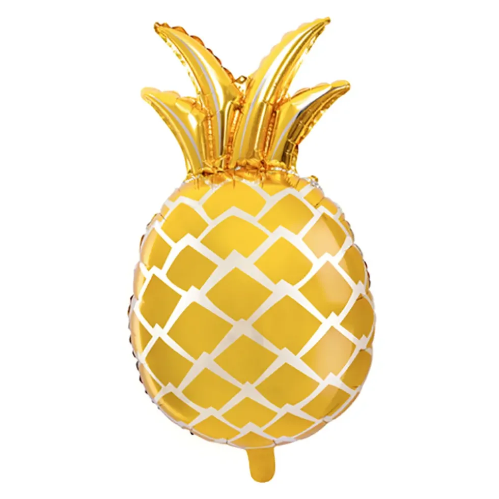 Folieballong Ananas Guld