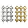 Folieballong Backdrop Rund Guld/Silver
