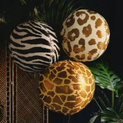 Folieballong Boll Leopardmönster Stor
