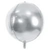 Folieballong Boll Silver