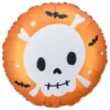 Folieballong Dödskalle Orange