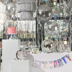 Folieballong Discokula Silver