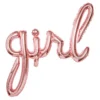 Folieballong Girl Roséguld