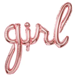 Folieballong Girl Roséguld