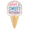 Folieballong Glasstrut Sweet Birthday