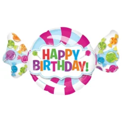 Folieballong Godis Happy Birthday