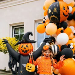 Folieballong Halloweenpumpa Two Face