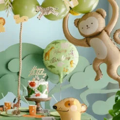 Folieballong Happy Birthday Safari Party