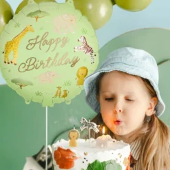Folieballong Happy Birthday Safari Party
