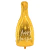 Folieballong Happy New Year Flaska Guld