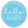 Folieballong Hello Baby Blå