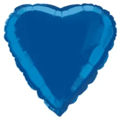 Folieballong Hjärta Blått