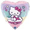Folieballong Hjärta Hello Kitty Rainbow