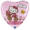 Folieballong Hjärta Hello Kitty