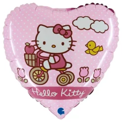 Folieballong Hjärta Hello Kitty