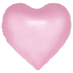 Folieballong Hjärta Rosa Pastell Watercolor