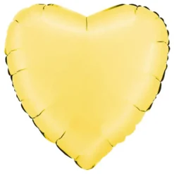 Folieballong Hjärta Satin Banana Yellow