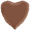 Folieballong Hjärta Satin Chocolate