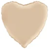 Folieballong Hjärta Satin Cream