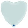 Folieballong Hjärta Satin Pastel Blue