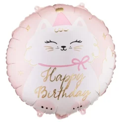 Folieballong Katt Happy Birthday