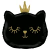 Folieballong Katt Prinsessa Svart