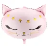 Folieballong Katt Rosa