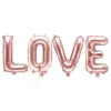 Folieballong Love Roséguld