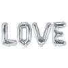 Folieballong Love Silver