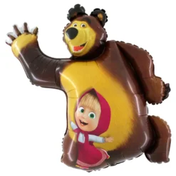 Folieballong Masha och Björnen Shape