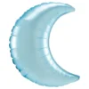 Folieballong Måne Satin Blå Pastell Shape