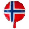 Folieballong Norska Flaggan