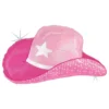 Folieballong Rosa Cowgirl Hatt