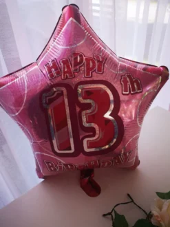 Folieballong Rosa Stjärna 13